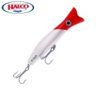 señuelo de Surface Halco Roosta popper 195 H53 White Redhead