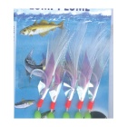 Lumi-Plume 5 Anzuelos Fosforescente 2/0 Blanco