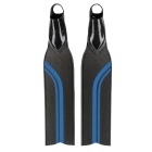 Aletas apnea Molchanovs Pro Bifins 3 Carbon Azul - Medium - Estándar - Talla 39