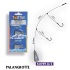 2 palangres plomo 50 gr - anzuelos N°4 y 6