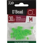 Perla Ovalada FOSFORESCENTE VERDE S