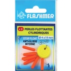 Cuentas flotantes Flashmer Cilíndricas - Rojo fluorescente