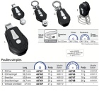 Una sola polea - Una polea de fricción de ojo fijo