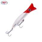 Señuelo De Superficie Halco Roosta Popper 80 H53 White Rojava