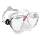 Máscara de buceo Cressi Big Eyes Evolution Crystal Transparente/rosa