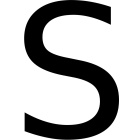 Letras autoadhesivas Euromarine 70mm Color negro - S