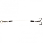 2x Stingers de fluorocarbono Scratch Tackle - 0.80 - HAM. TRIPLE N° 8