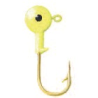 50 cabezas plomadas pintado de amarillo Anzuelo bronceado 5 gr / N°1