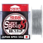 Hilo trenzado pesca Yo-zuri Super Braid Plata 150 m - PE 0,8 14,8/100