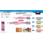 Jibionera Molle Sea Squid 9 cm Shamalo Azul Aurora