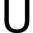 Letras autoadhesivas Plastimo 8 cm - Color blanco - U