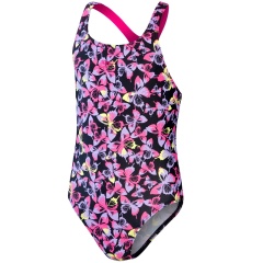 Bañador Allover Medalist Speedo Black/Rose Violet/Miami Lilac/Sunblaze - Talla 14 años