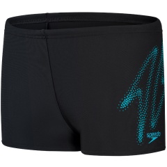 Bañador Hyper boom Logo Placement Speedo Black/Bolt - Talla 8 años