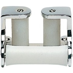 Guía de cadena triple de latón cromado roldanas Osculati