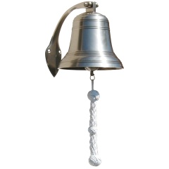 Campana de latón estañado Décomarinede 15 cm de diámetro