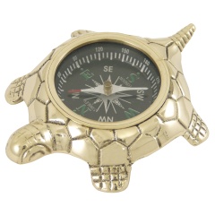 Brújula Décomarinepara tortugas de pisapapeles - Brillo de latón