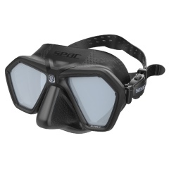 Máscara Seac sub Eagle Negro - Lentes Espejo plateado