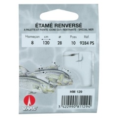 Estañado inverso 9284 PS 150 cm Anzuelos N°1 en Nylon 35/100