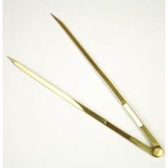 Compas recto Topomarine latón