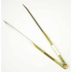 Compas recto Topomarine latón inox