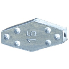 Bolsa de tacos de plomo hexagonal de 7 en 15 gr