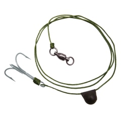 Montage Black Cat Treble Bait Fish Rig