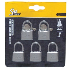 5 candados Lalizas 30 mm