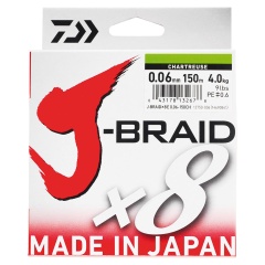 Trenzado Daiwa J Braid 8 tramos 150 m Multicolor