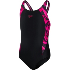Bañador Hyper Boom Splice Muscleback Speedo Black/Electric Pink/Ecstatic - Talla 6 años