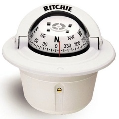 Compás navegación empotrable Ritchie Explorer F50 Blanca