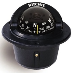 Compás navegación empotrable Ritchie Explorer F50 Negra