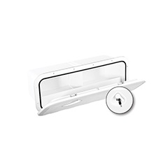 Escotilla de almacenamiento Nuova Rade Top Line con caja + cerradura 243x607 mm