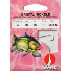 cristal niquelado 9016 NI 50 cm Anzuelos N°14 en Nylon 14/100