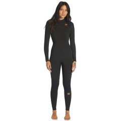 Traje neopreno mujer Billabong Synergy 3/2 Front Zip - Wild Black-T.12
