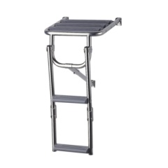 Escalera de plataforma Plastimode acero inoxidable