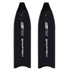 Palas para aletas Fibra óptica Sportech FBG negra ( C4 ) - Medium