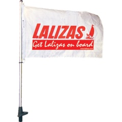 Asta de bandera Lalizas con soporte empotrable