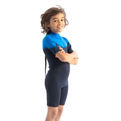 Shorty niños Jobe Boston 2mm Back Zip Azul-152