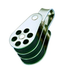 Polea de doble anillo de acero inoxidable