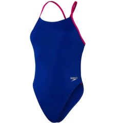 Bañador mujer Solid Tie-Back Speedo Blue - Talla 40
