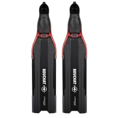 Aletas Beuchat Libeccio Sport - Negro/Rojo