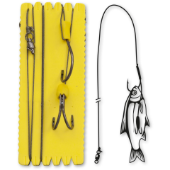 Bajo de línea silure Black CAT - montaje boya y barco Ghost doble