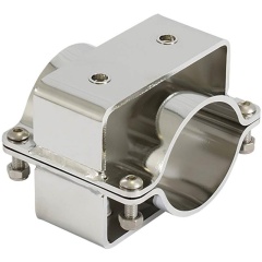 Brida doble de acero inoxidable Seanox para portacañas - Acero inoxidable Diámetro 51 a 65mm