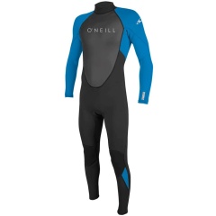 Traje Neopreno Hombre O'neill Reactor 3/2 mm con back zip - Negro Azul Ocean