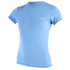 Lycra femme manches courtes O'Neill Basic Skins Sun Shirt Bleu Azur