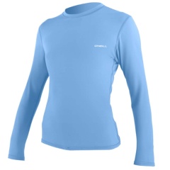 Lycra femme manches Longue O'Neill Basic Skins Sun Shirt Bleu Azur