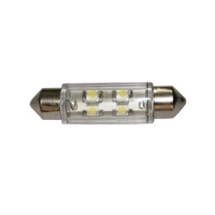 Lalizas 4LED Bombilla tipo navette 11 x 39 mm