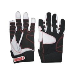 Guantes Lalizas Amara 2 dedos cortos, negro y gris