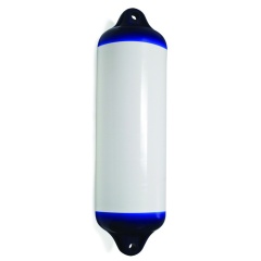 Defensa barco Ocean serie H blanco azul 22X76 cm