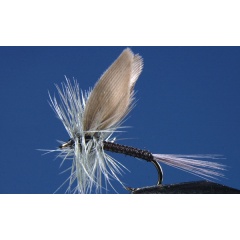 Juego de 2 moscas efímeras de pluma azul